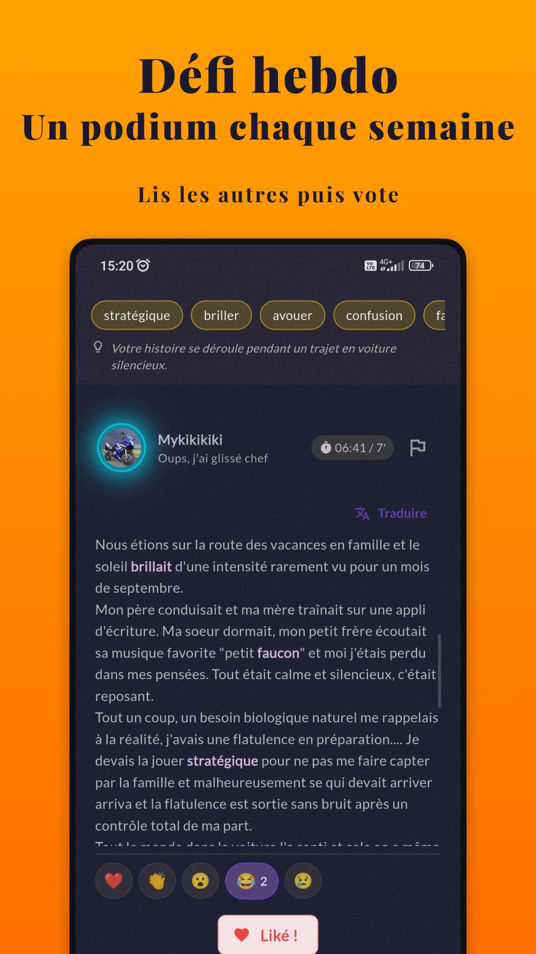 WeTale - Imagine, write, share screenshot